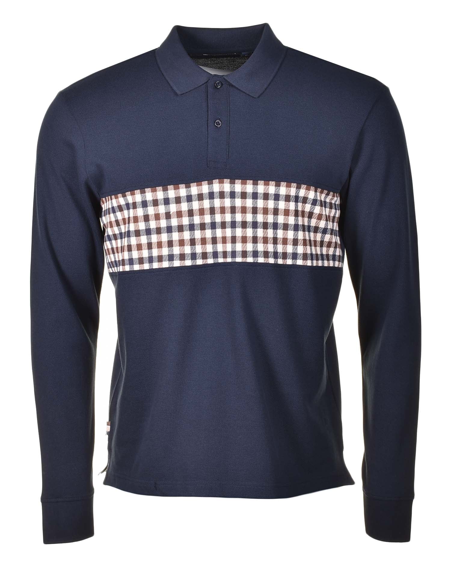 Aquascutum polo long sleeve hotsell