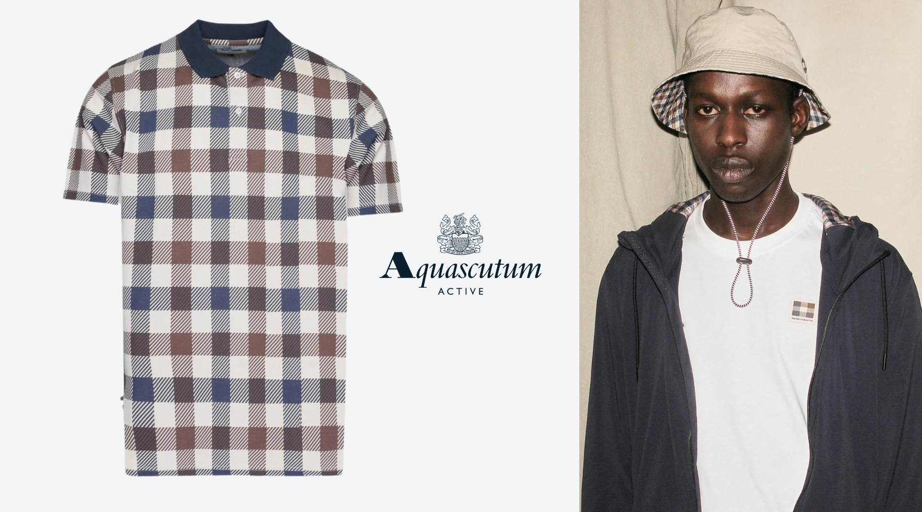 Why are Aquascutum T-shirts and Polo Shirts considered a staple in British fashion?