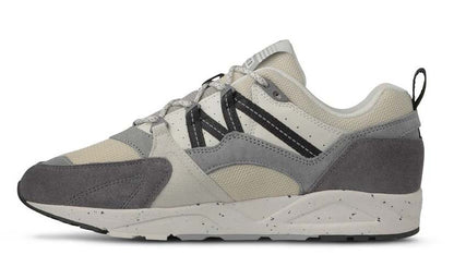 Side profile of Karhu Fusion 2.0 Limestone / Jet Black