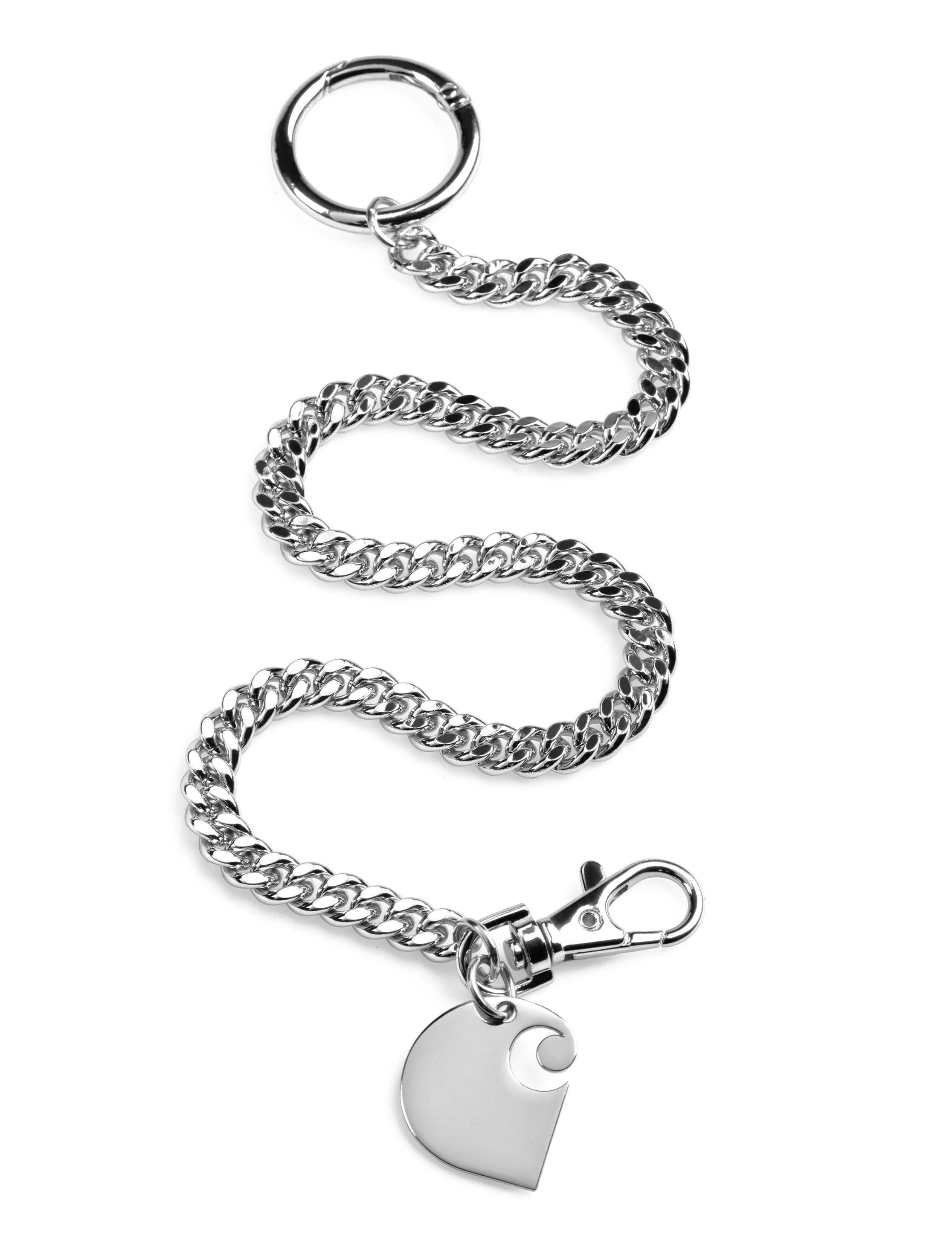 Cuban Link Keychain Silver