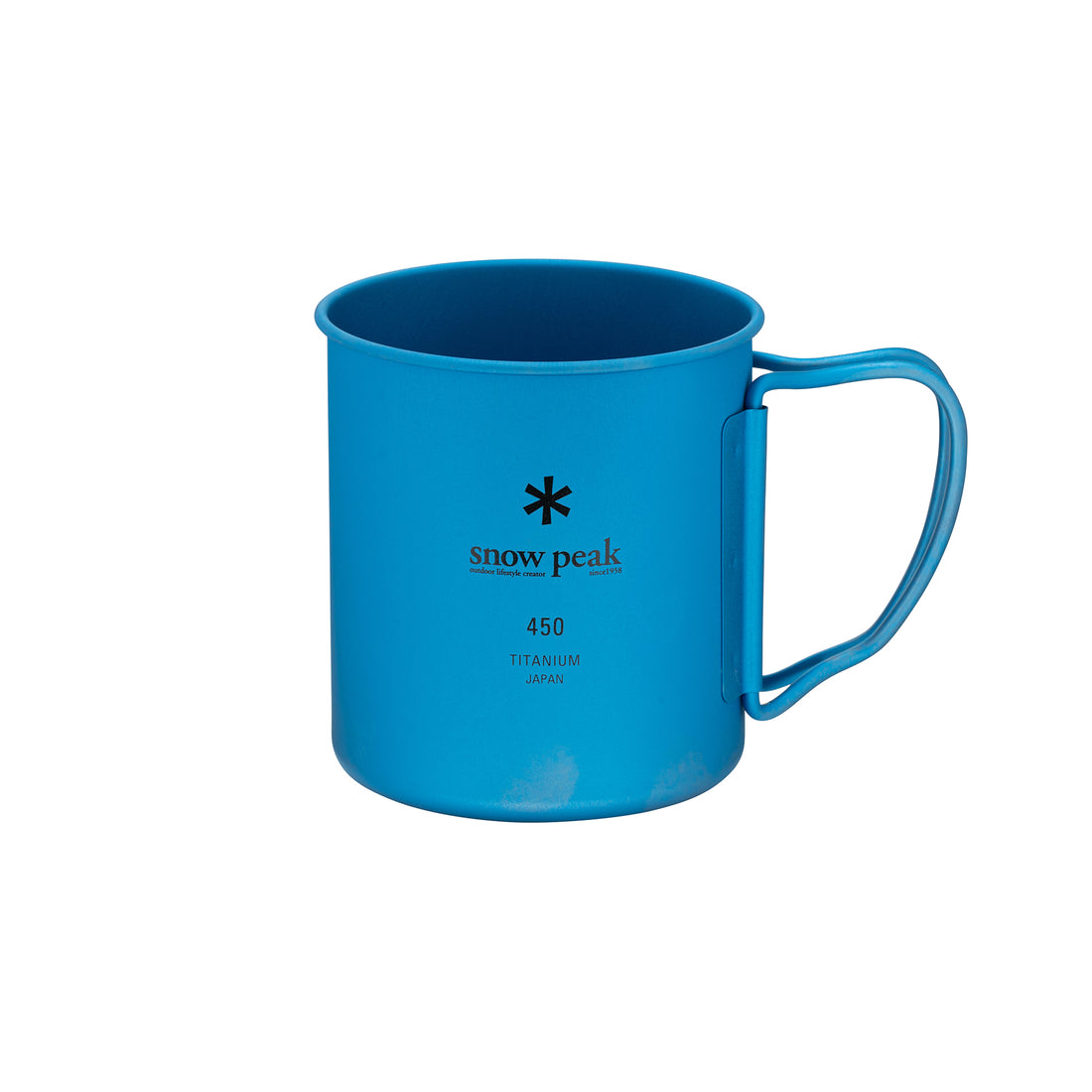 Titanium Single walled Cup Blue