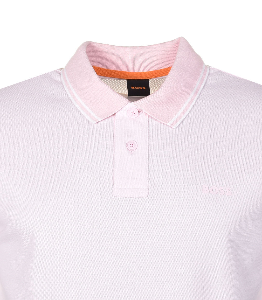 PeOxford Short Sleeve Polo Shirt 682 Light Pastel Pink