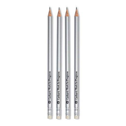 Pencil Set Wood Silver