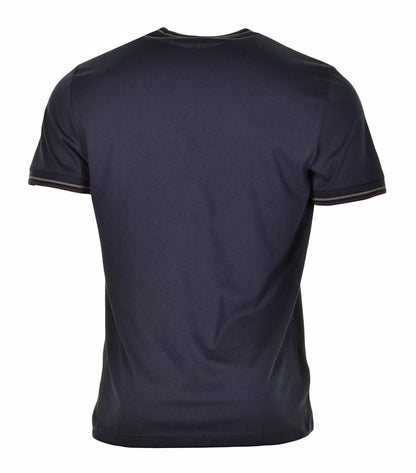 Twin Tipped T Shirt Navy Brick Laurel Green