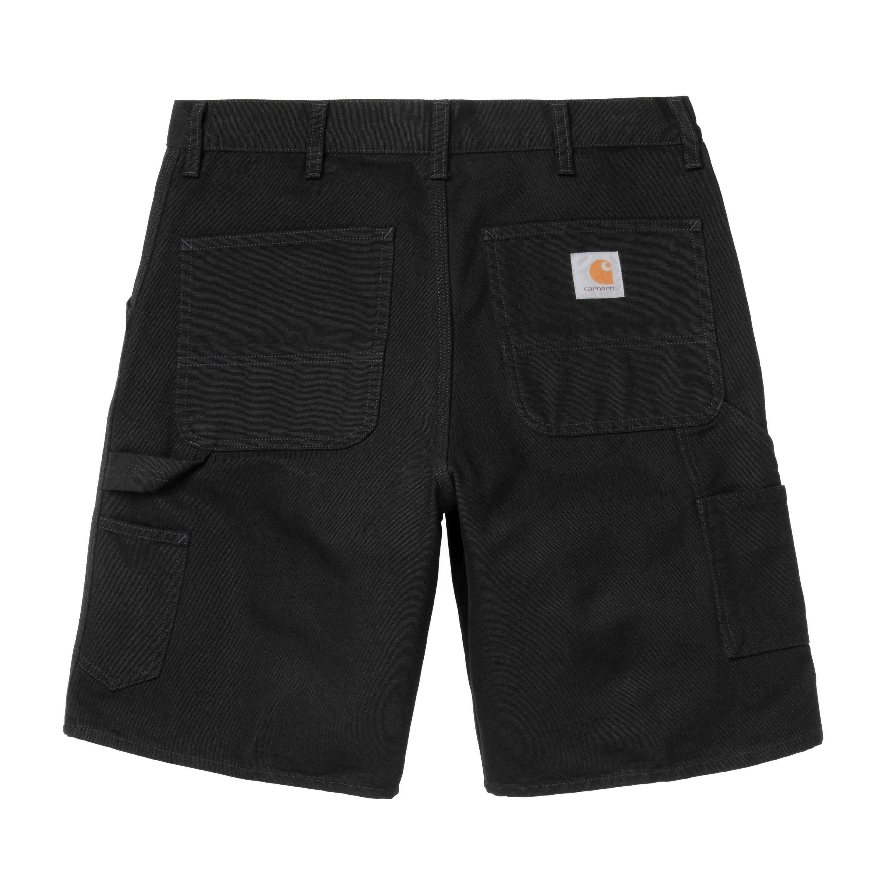 Single Knee Shorts Dearborn Canvas Black Stone Rinsed