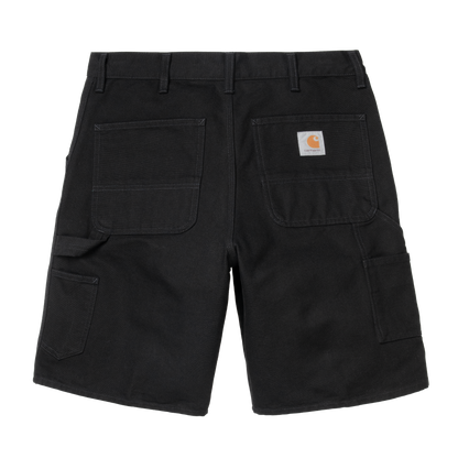 Single Knee Shorts Dearborn Canvas Black Stone Rinsed