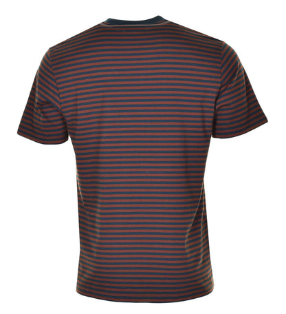 Verner Pocket Stripe T Shirt Duck Blue Offroad