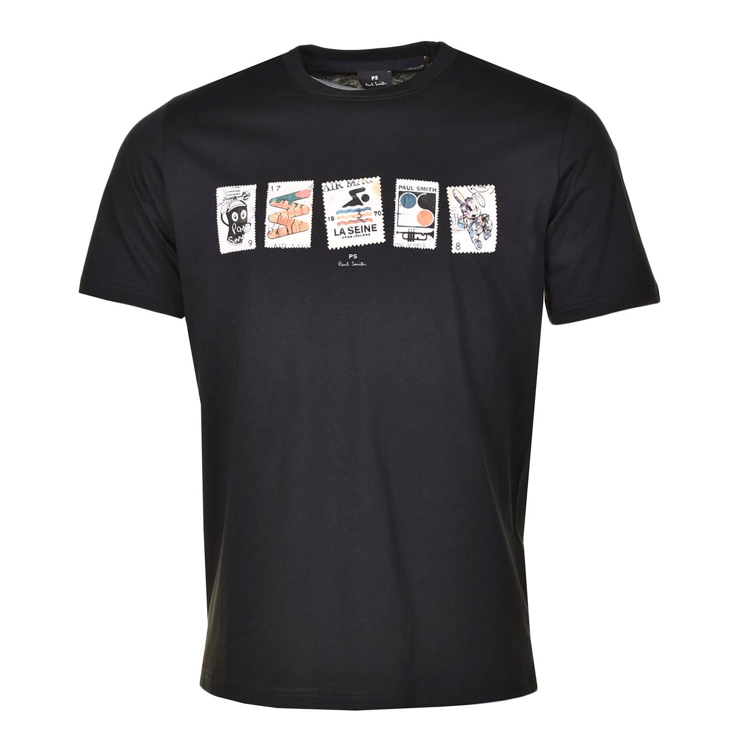 Regular Fit Stamps T Shirt Black