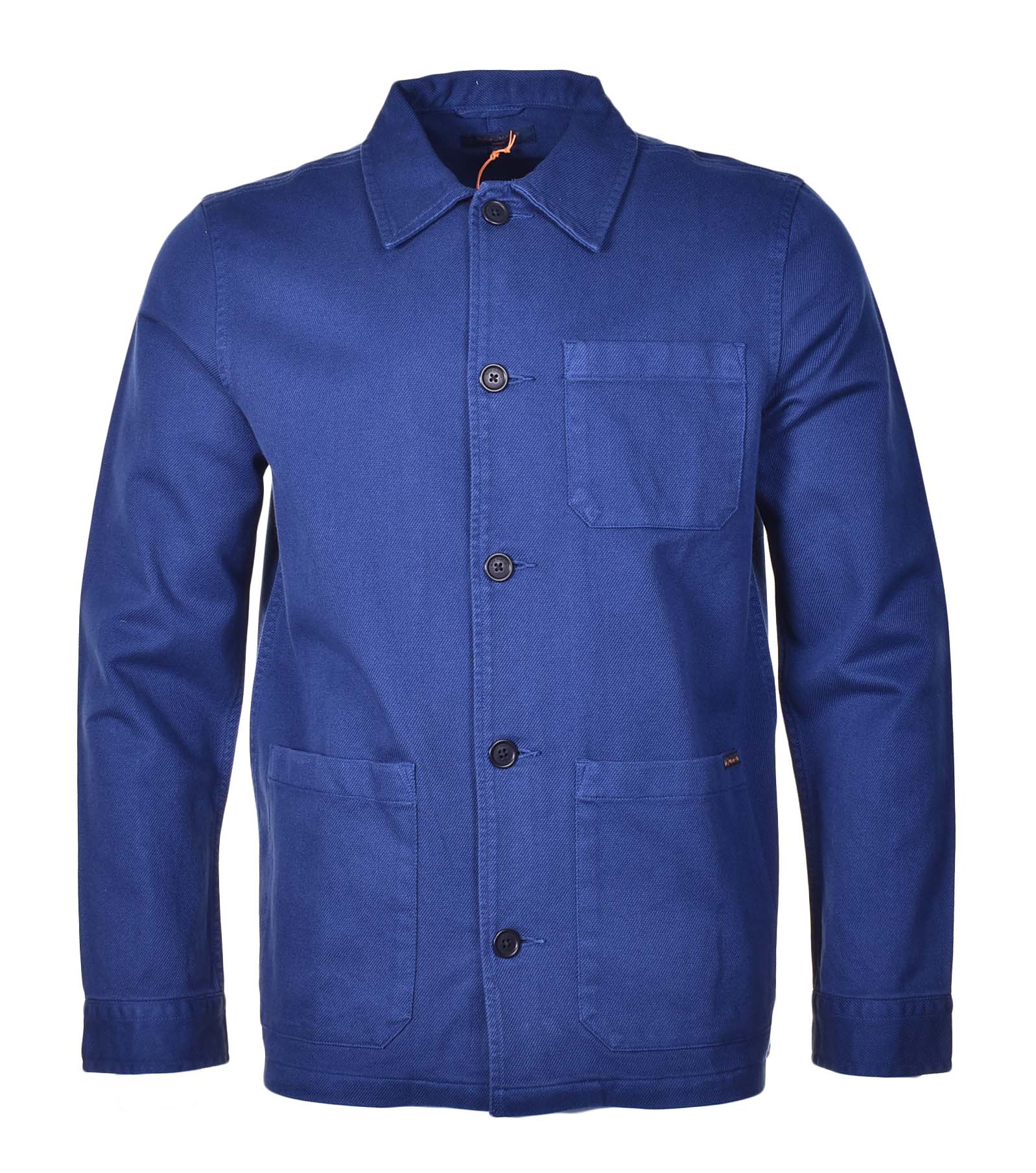 Barney Worker Jacket Mid Blue