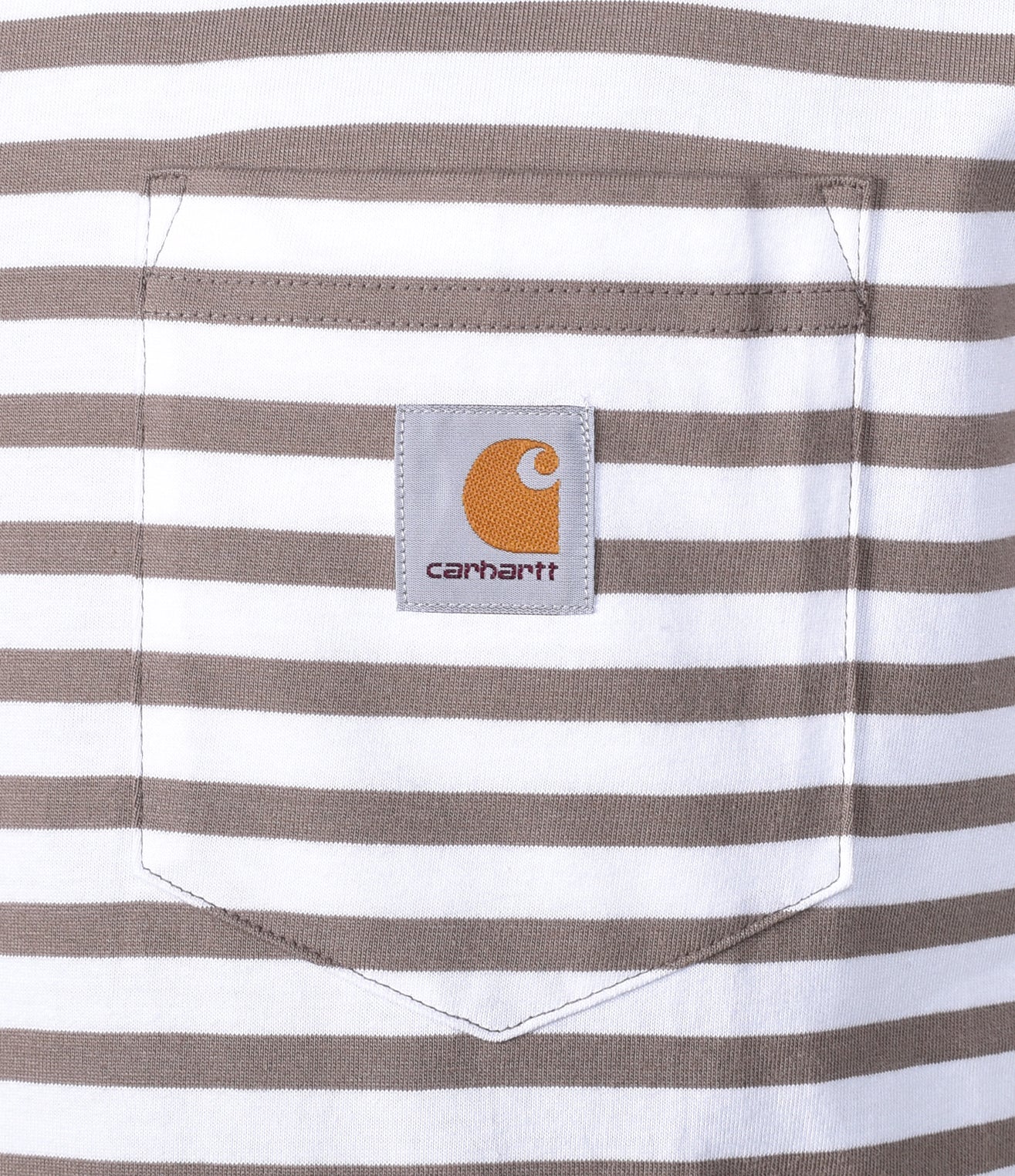 Seidler Pocket Stripe T Shirt Branch / White