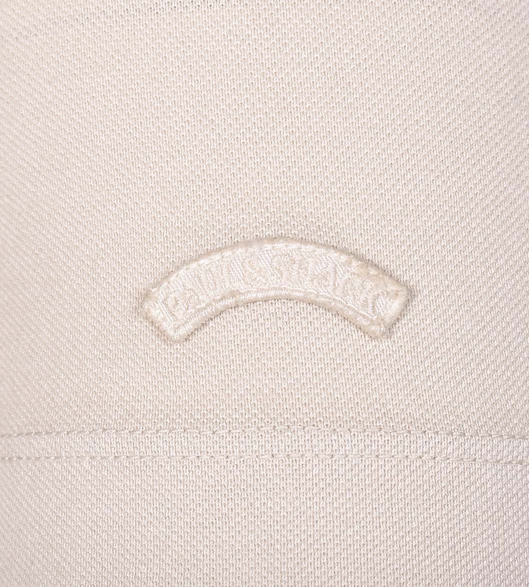 Short Sleeve Tonal Moon Logo Polo Shirt Beige