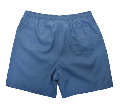 Silver Logo Swim Shorts Blue