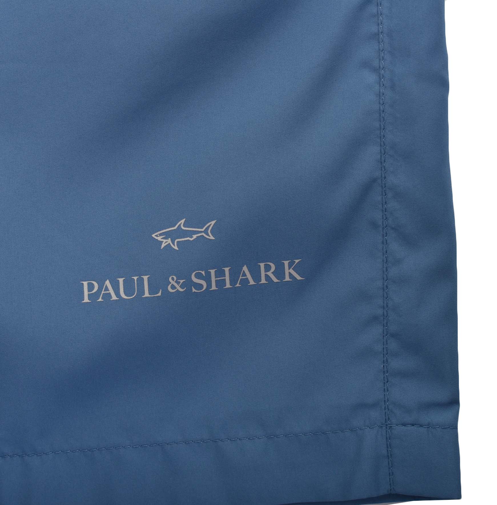 Silver Logo Swim Shorts Blue