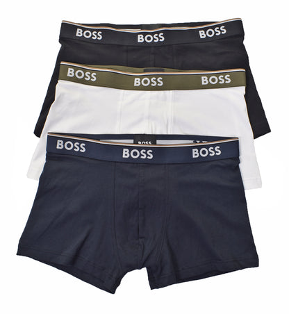 3 Pack Power Trunk Boxers Black Navy White