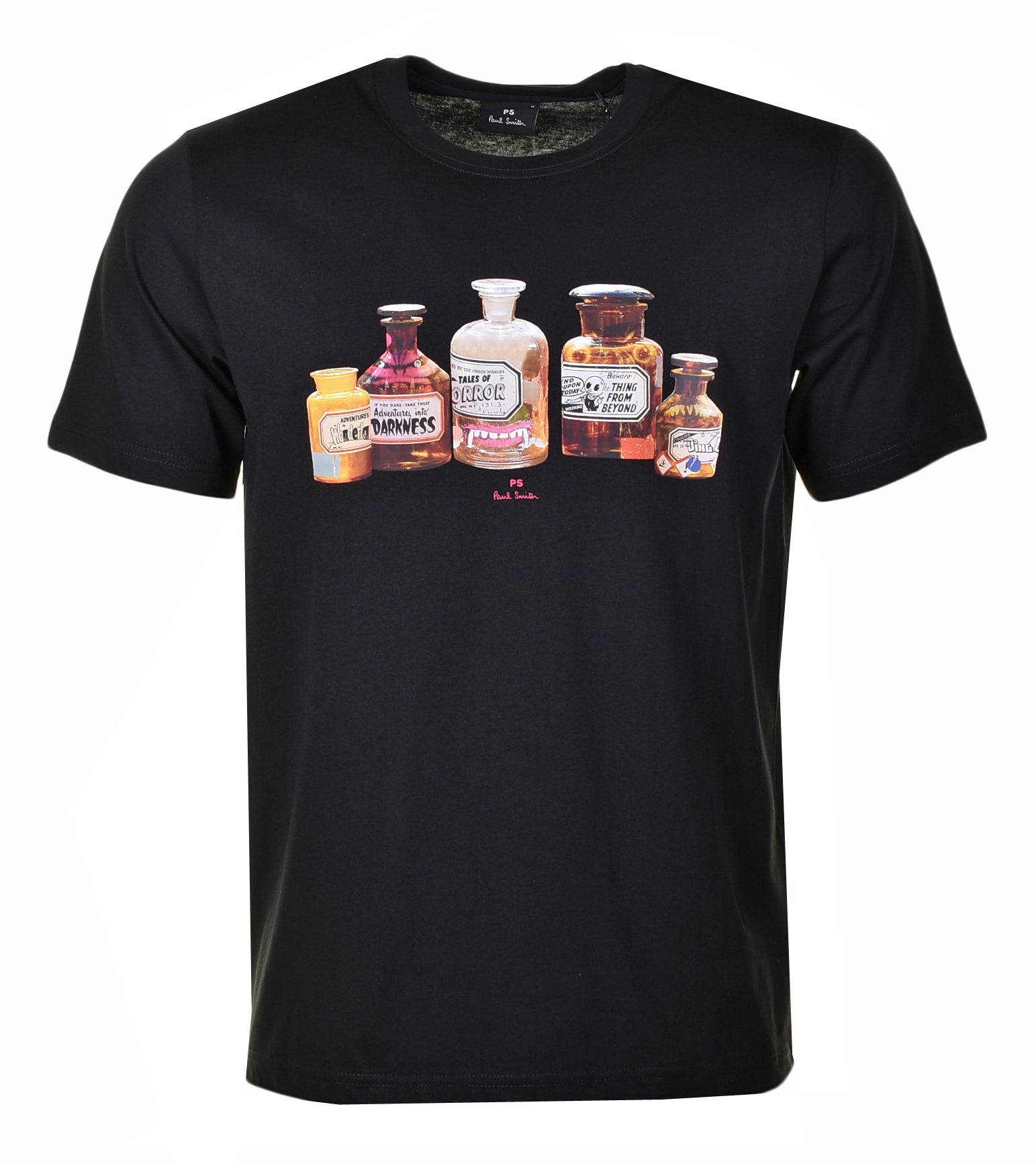 Regular Fit Bottles T Shirt Black