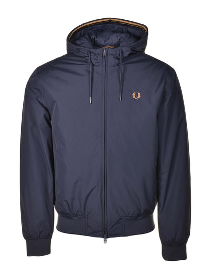 Fred perry brentham jacket hooded in navy