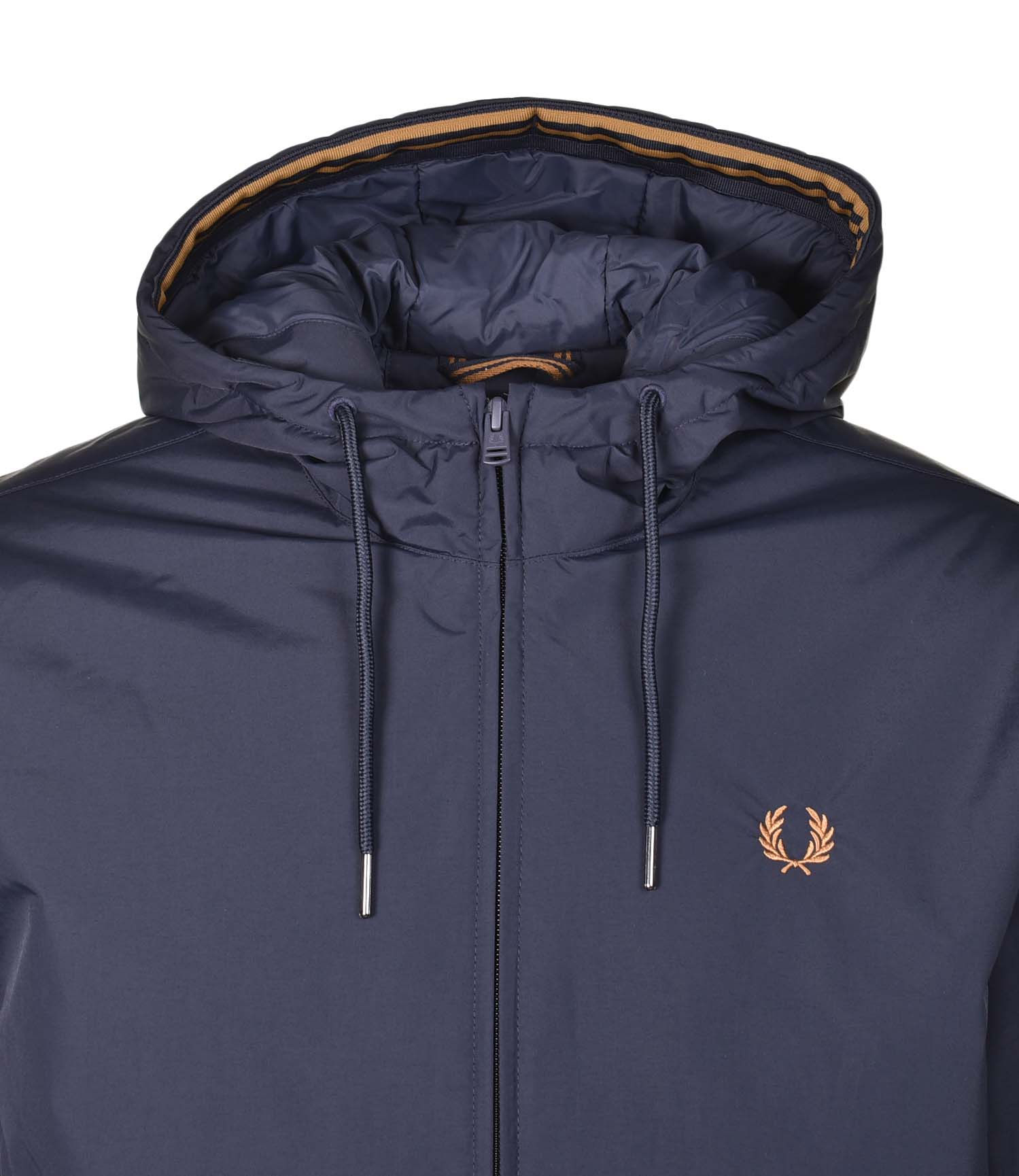 Padded Hooded Brentham Jacket Navy