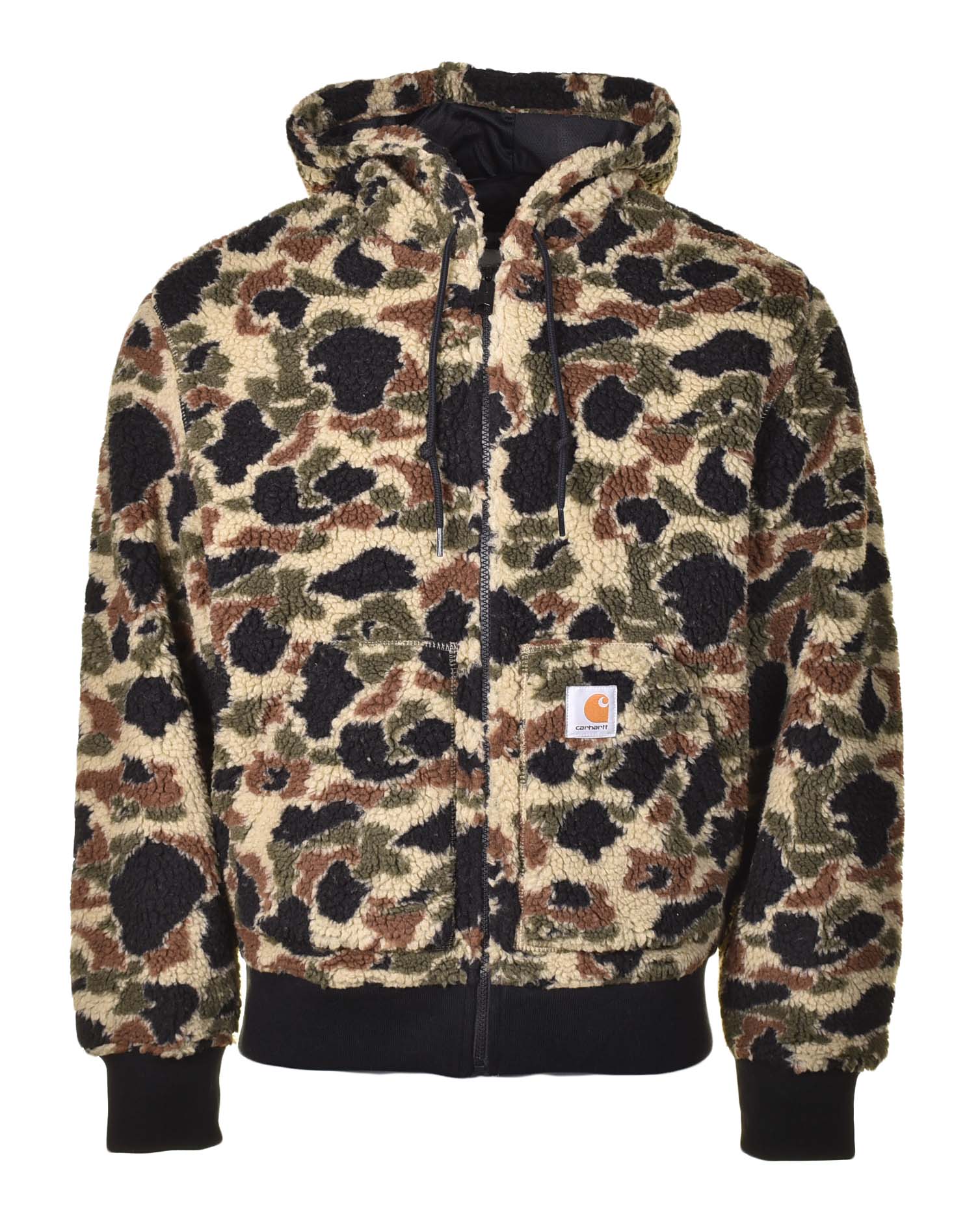 OG Active Liner Hooded Jacket Camo Duck Jacquard Green