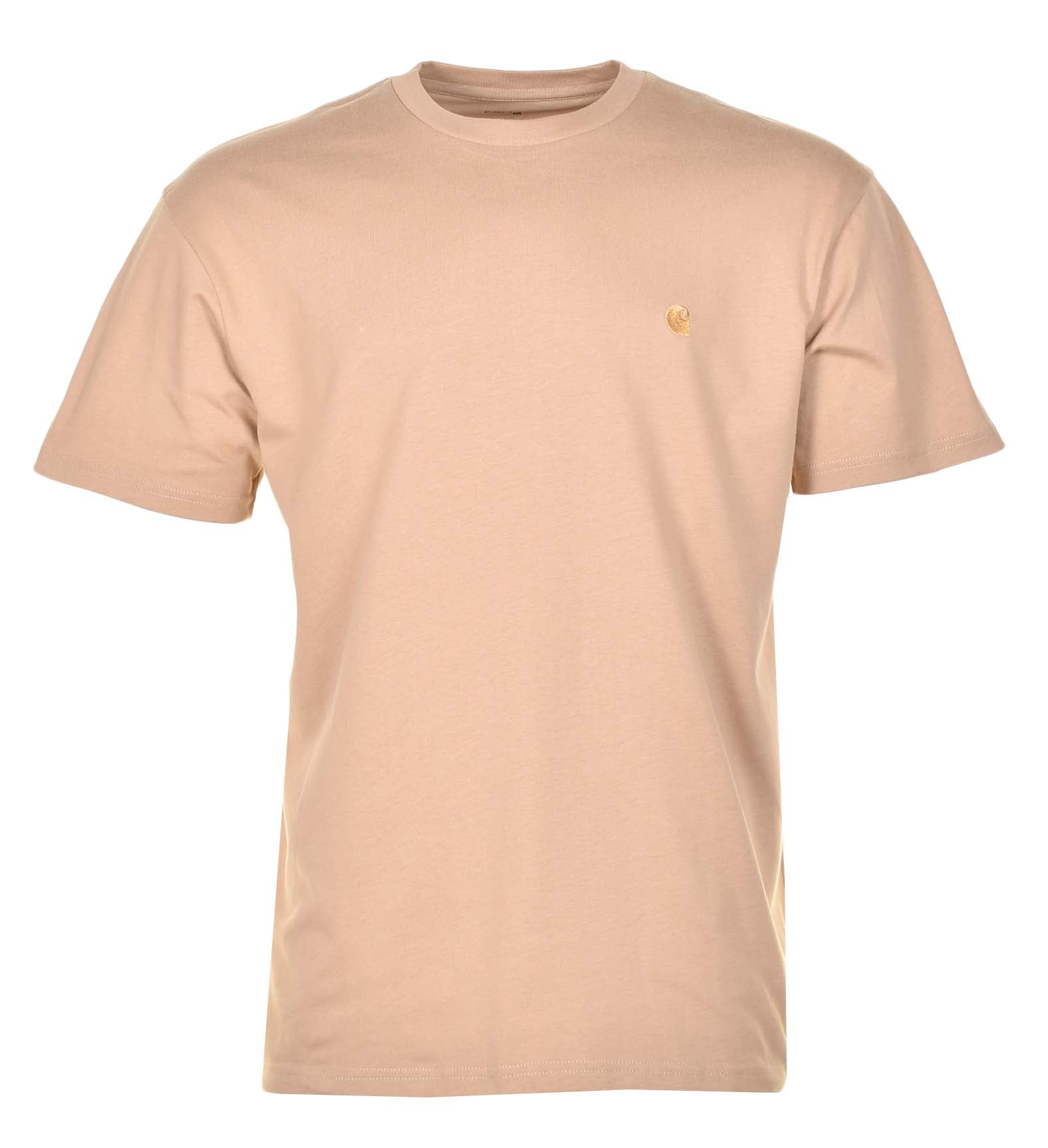 Short Sleeve Chase T Shirt Dusty H Brown Gold