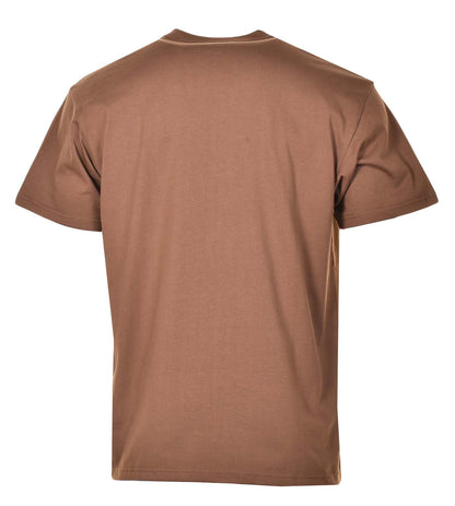 Short Sleeve Chase T Shirt Chocolate Gold