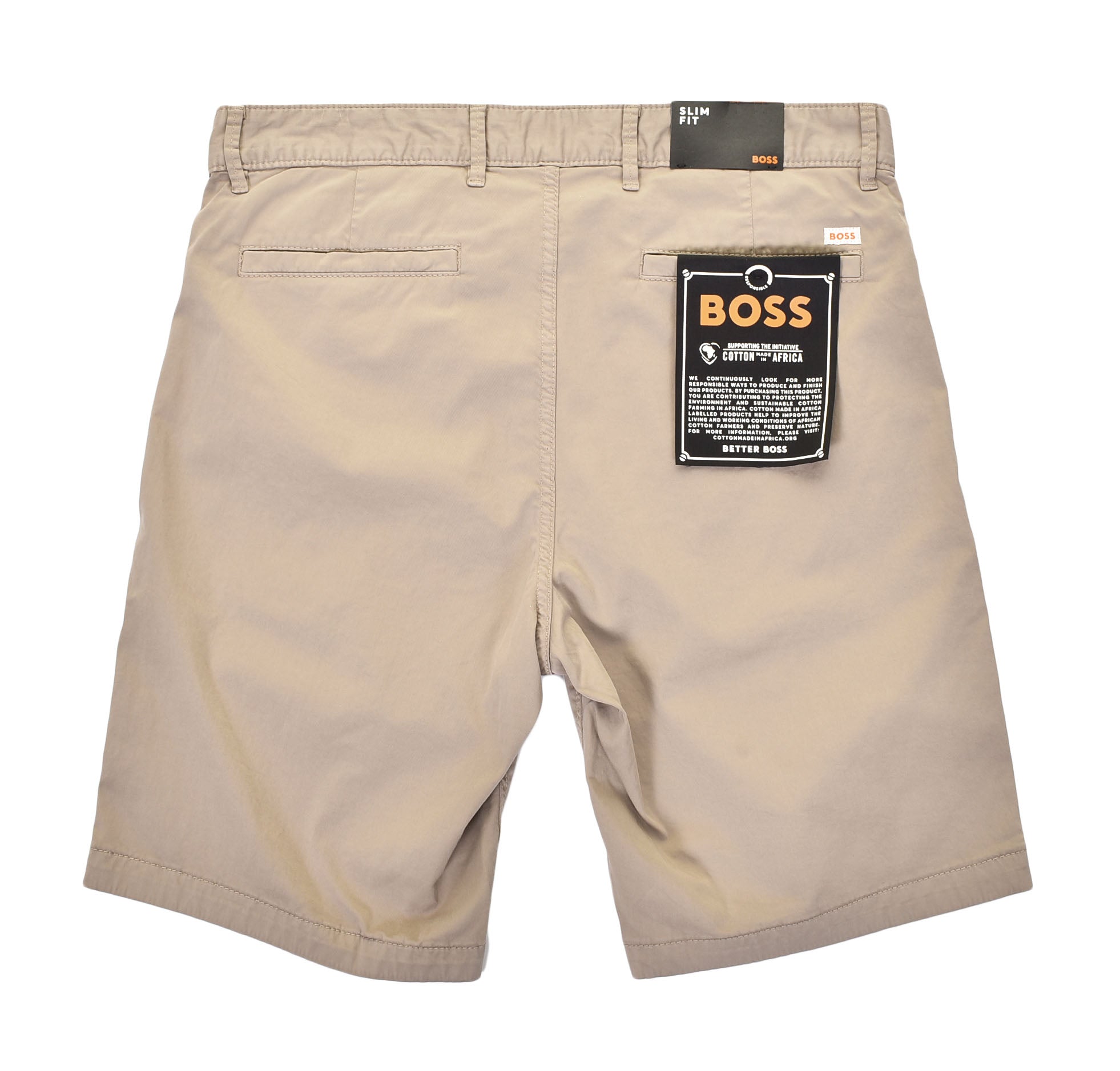 Chino Slim Shorts Open Brown