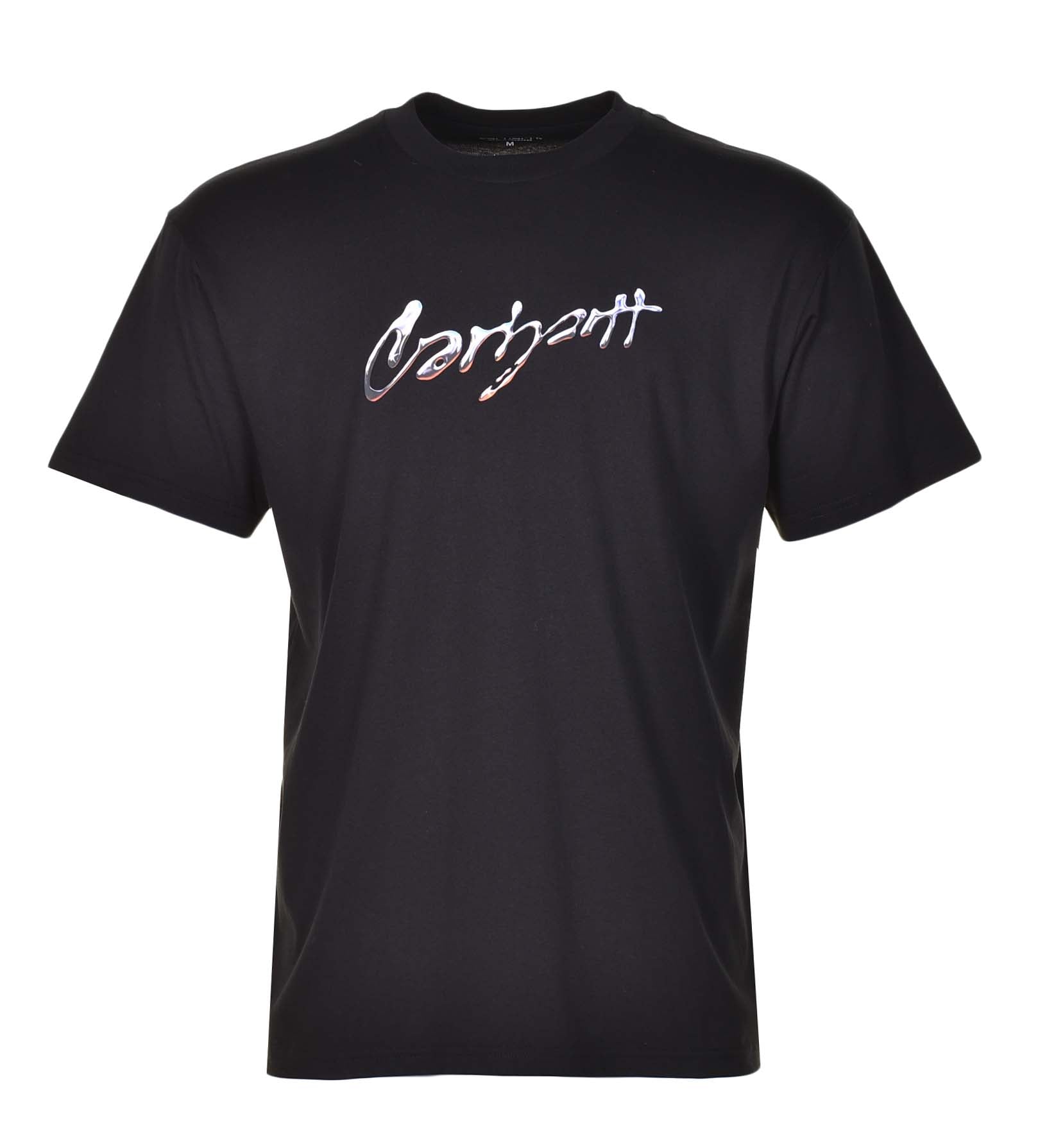 Short Sleeve Drip Script T Shirt Black