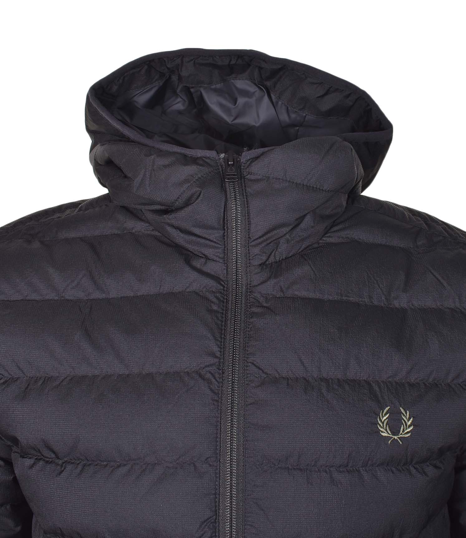 Hooded Insulated Jacket Black