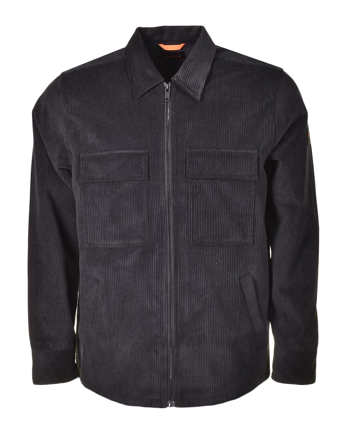 Lozzy Cord Zip Overshirt Black