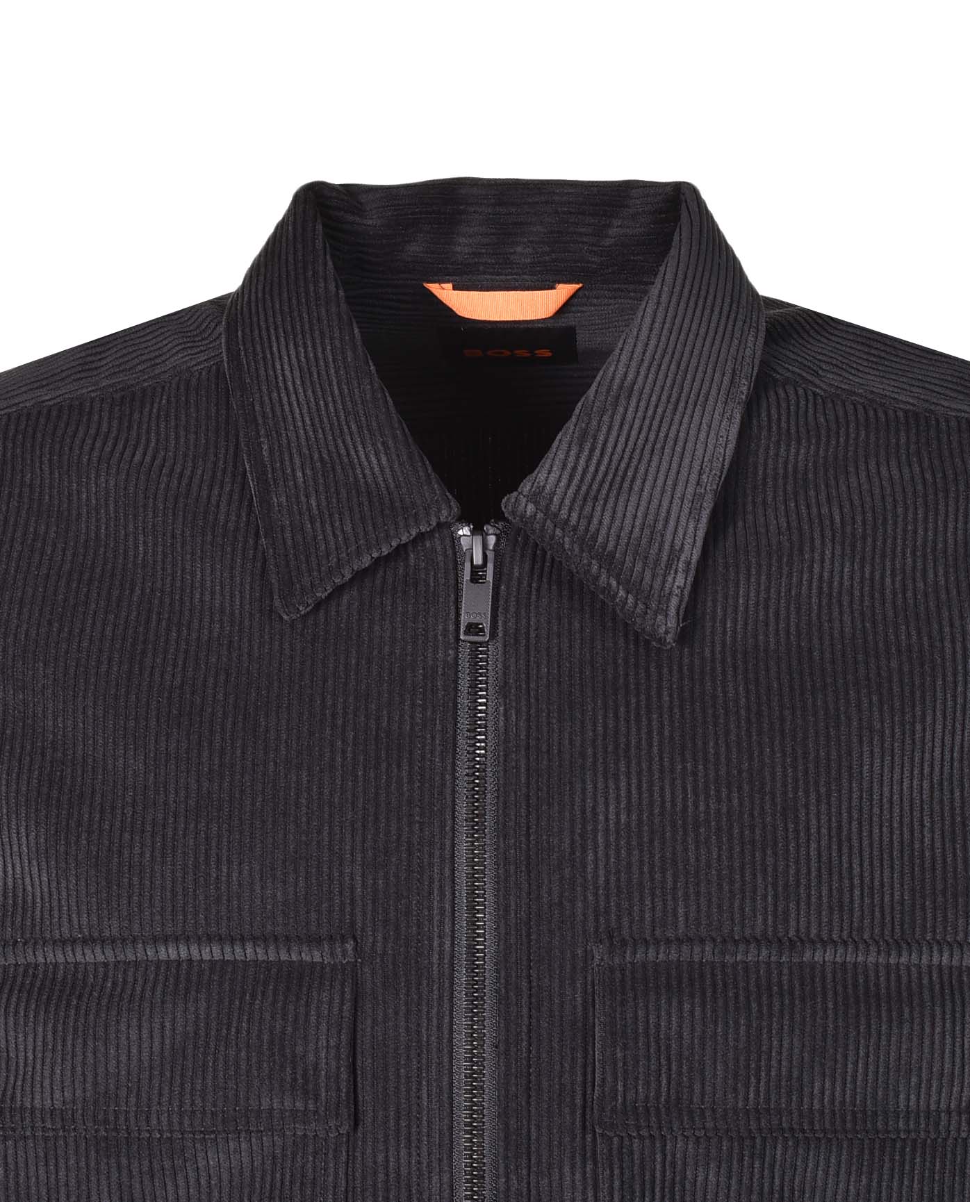 Lozzy Cord Zip Overshirt Black