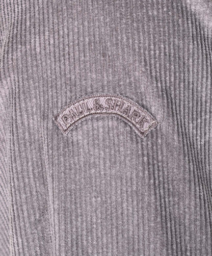 Long Sleeve Corduroy Overshirt Grey