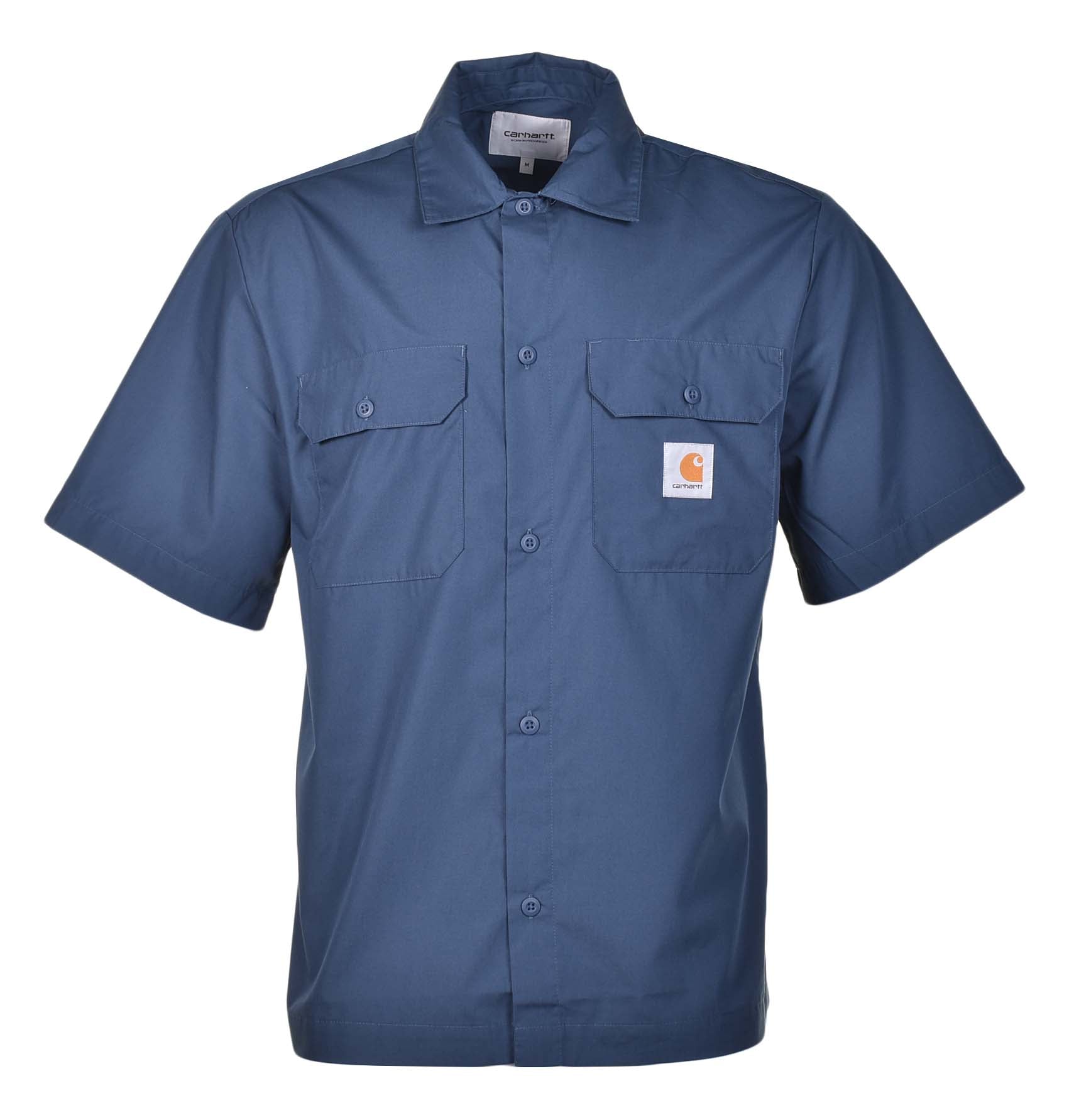 Short Sleeve Craft Shirt Dusky Blue