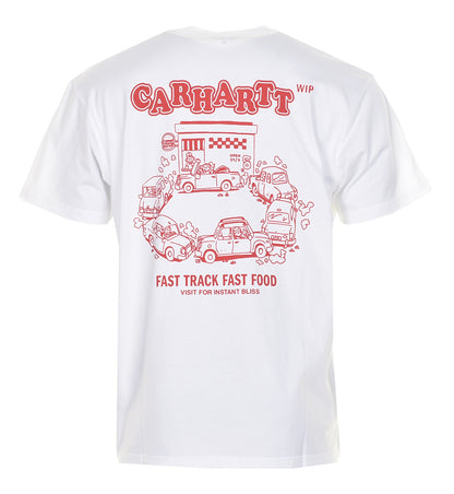 Short Sleeve Fast Food T Shirt White