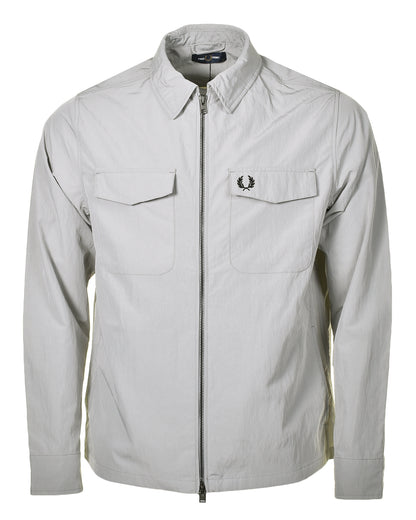 Zip Through Overshirt Limestone