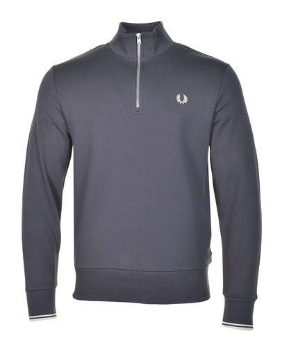 Half Zip Sweatshirt Anchor Grey Oatmeal