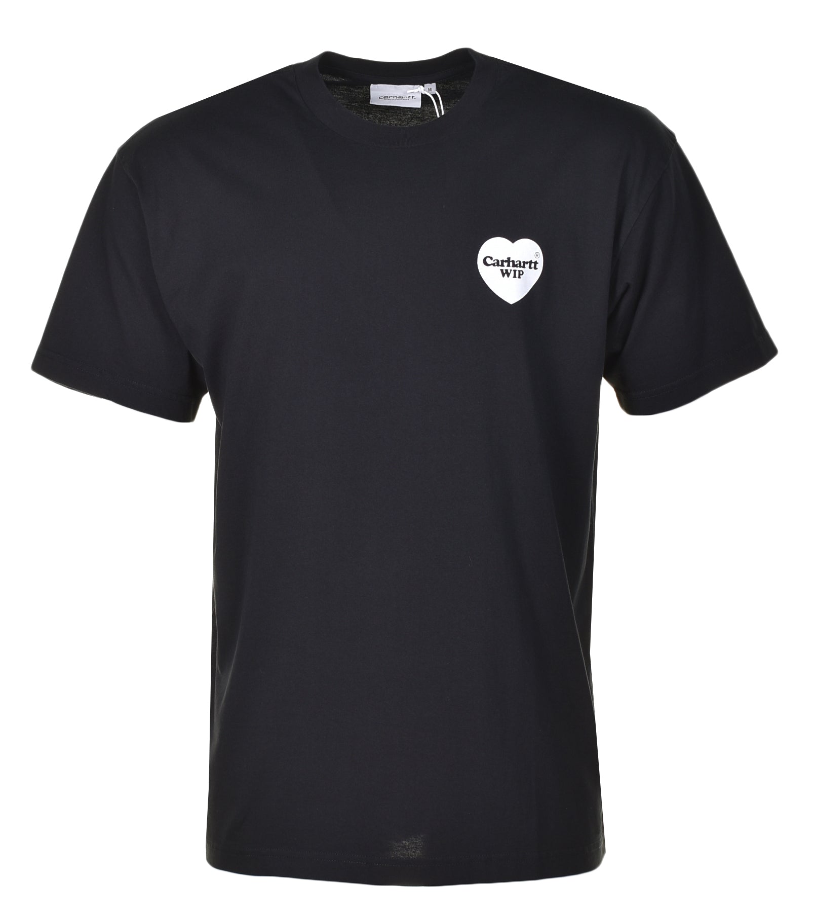 Short Sleeve Heart Bandana T Shirt Black