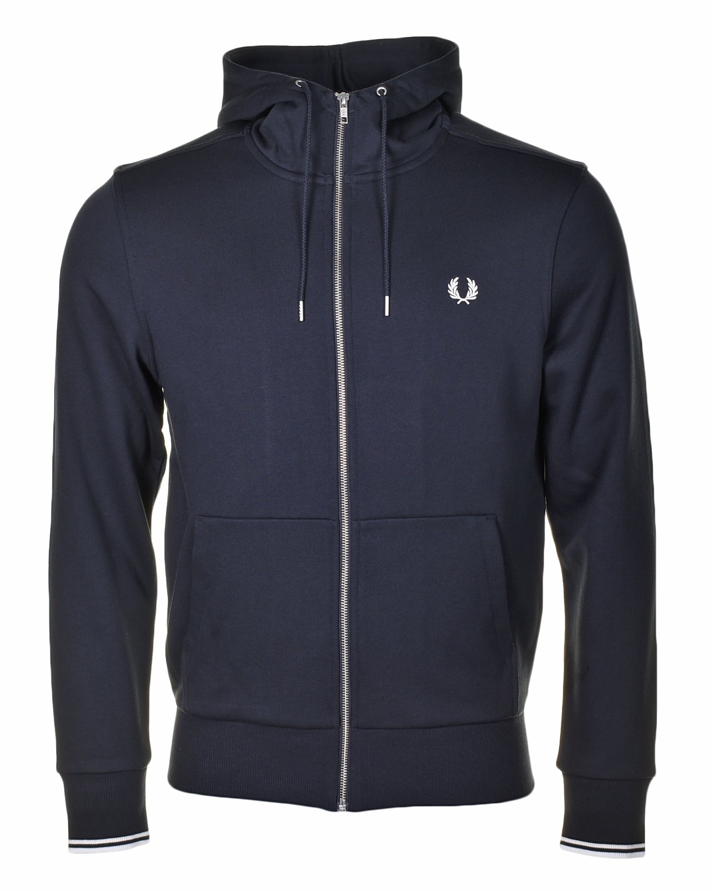 Hooded Zip Through Sweatshirt Navy