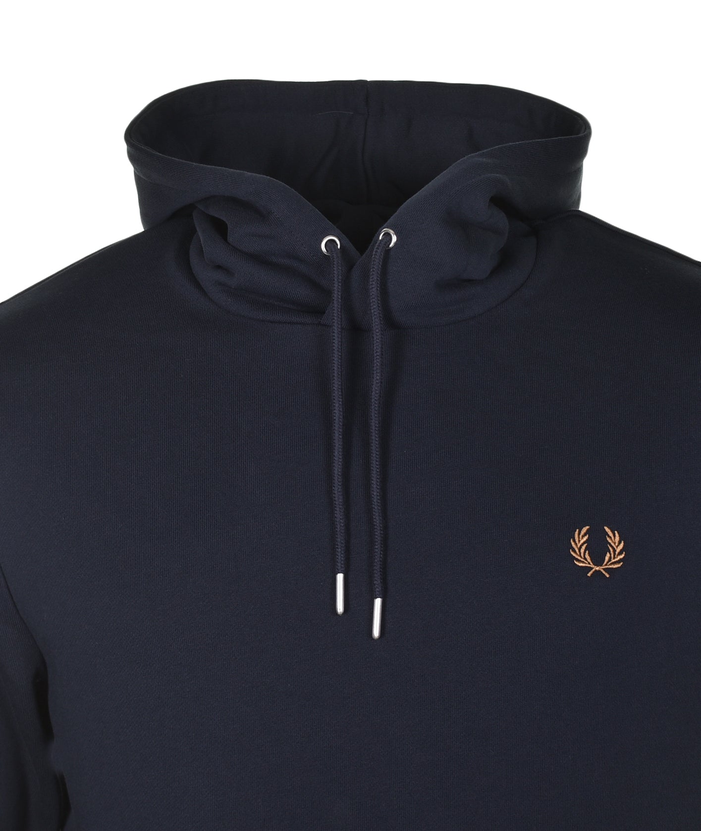 Tipped Hooded Sweatshirt Navy / Dark Caramel