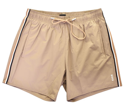 Iconic Swim Shorts Dark Beige