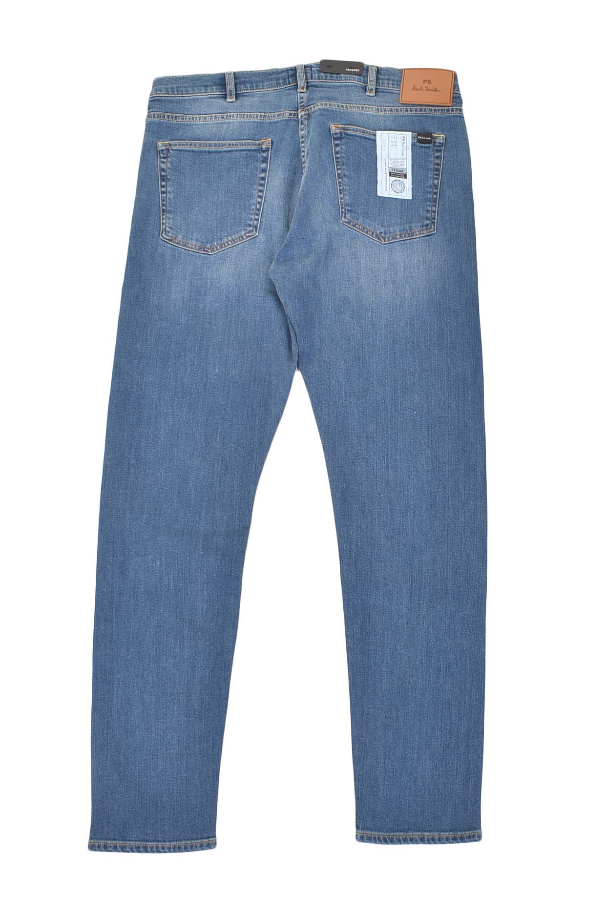 Tapered Fit Jeans Washed Blue