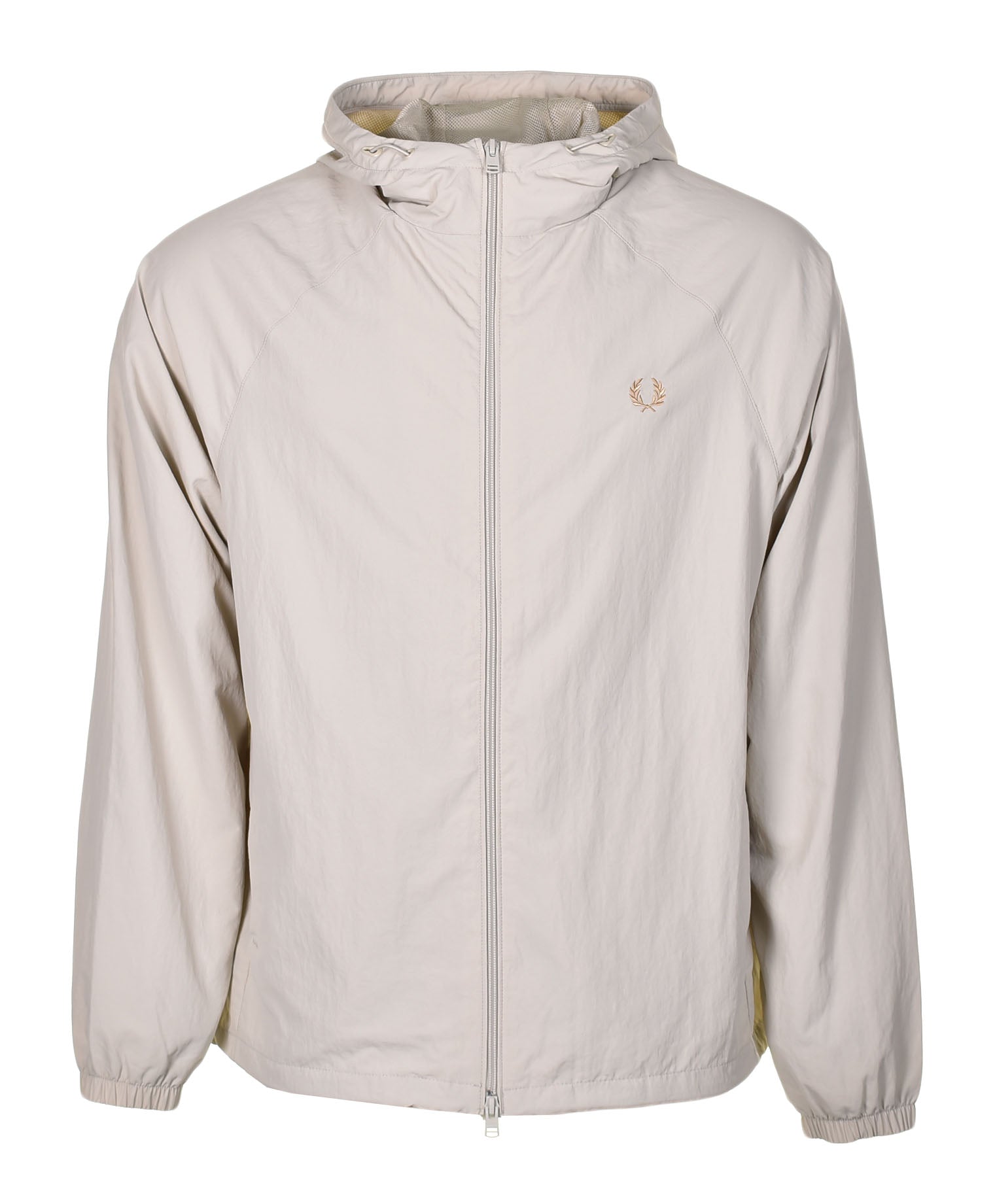 Fred Perry Hooded Shell Jacket Light Oyster