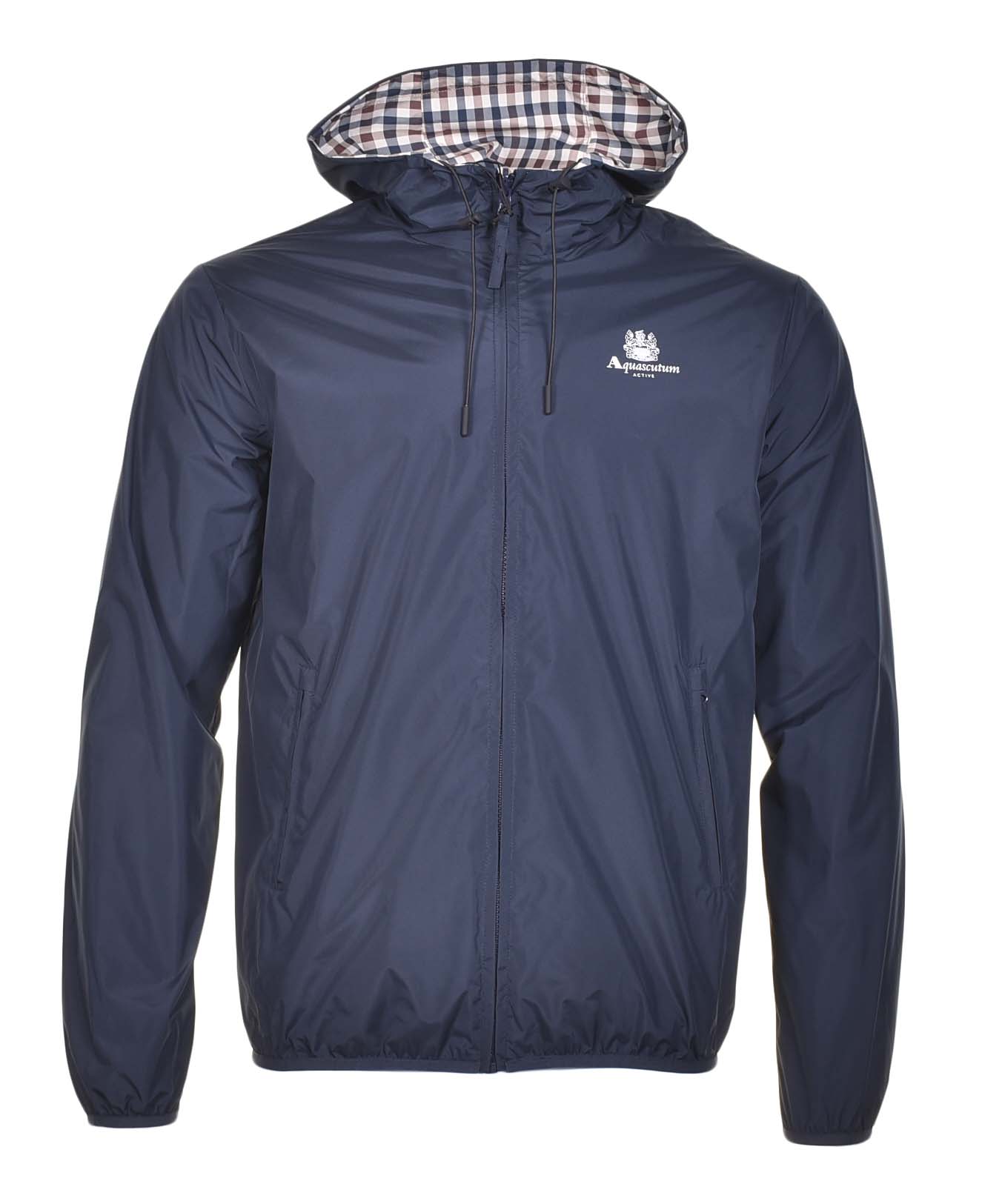 Reversible Active Hooded Sailor Windrunner Jacket Navy