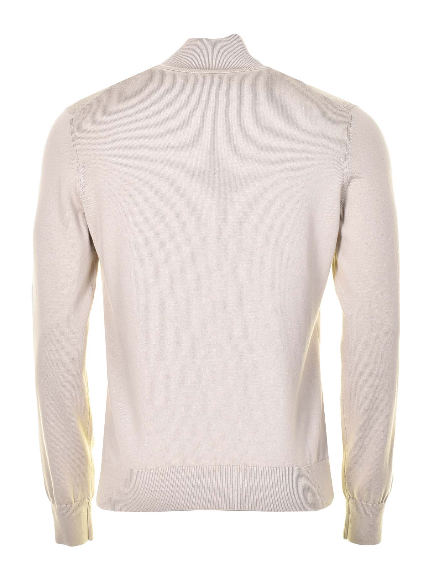 Kanobix Knitted Quarter Zip Light Beige