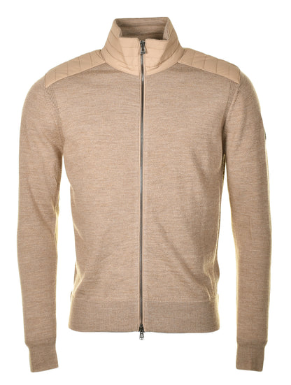 Kelby Zip Cardigan Dark Sandstone