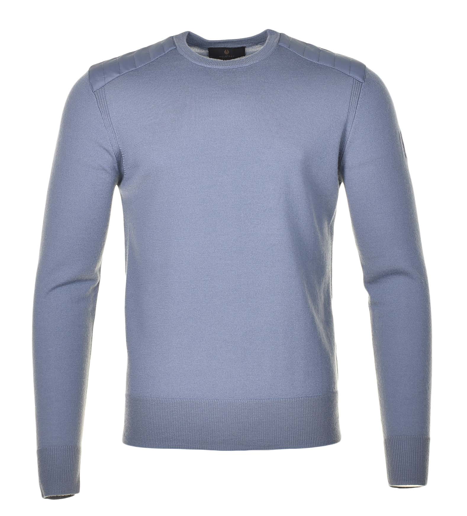 Kerrigan Crew Neck Jumper Blue Flint