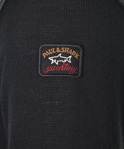 Merino Wool Crew Neck Jumper Black