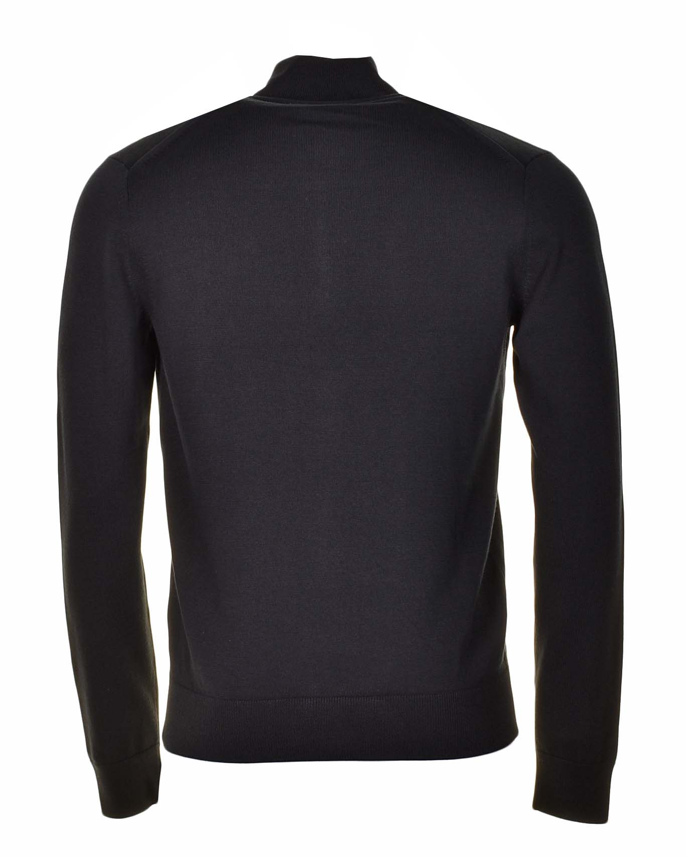 Half Zip Knitted Jumper Black