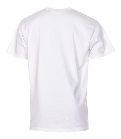 Short Sleeve Label Script T Shirt White