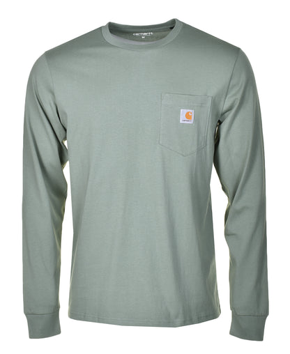 Long Sleeve Pocket T Shirt Park Green