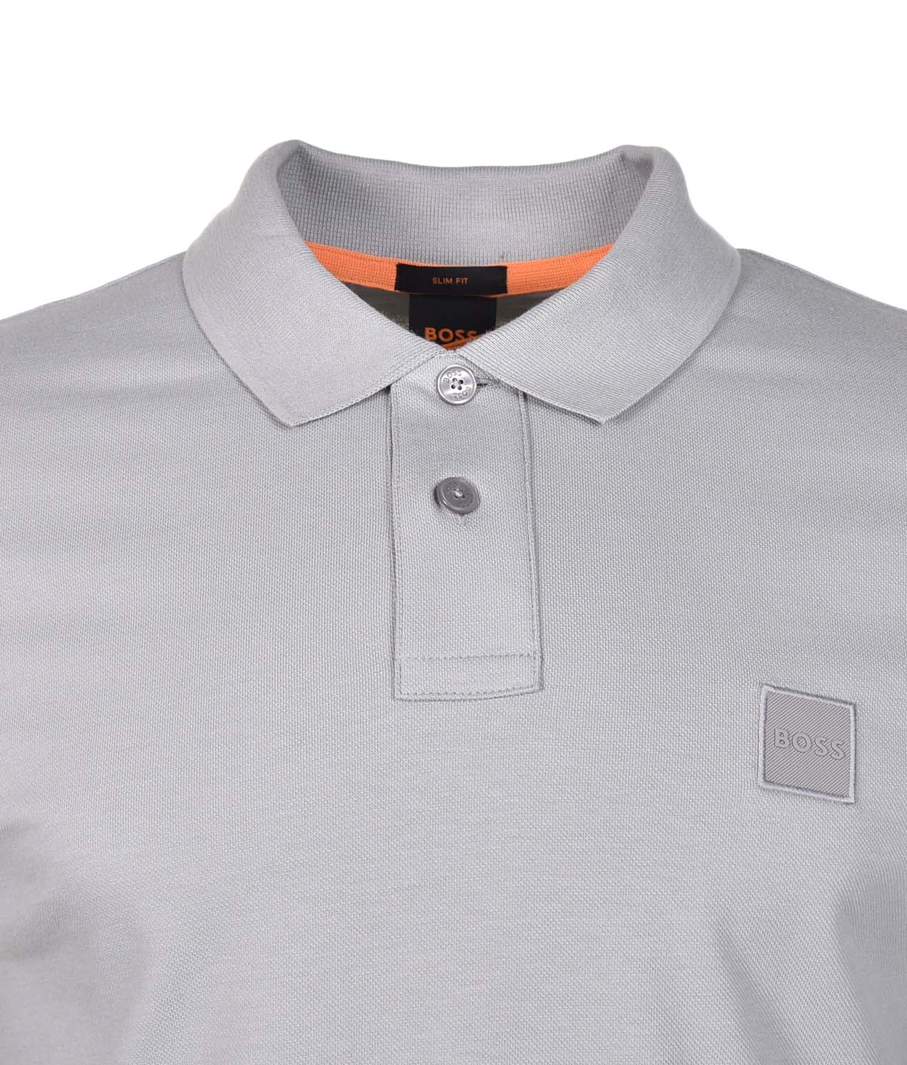 Passerby Long Sleeve Polo Shirt 051 Light Pastel Grey