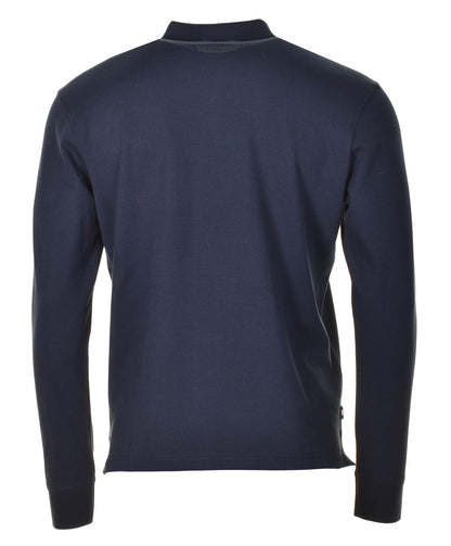 Active Club Check Insert Long Sleeve Polo